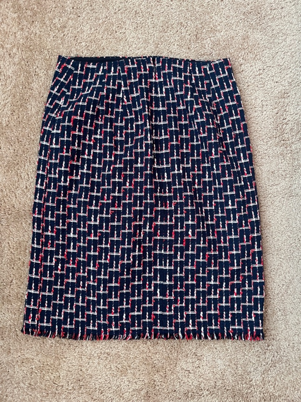 Talbots Tweed Fringe Skirt - Picture 6 of 10